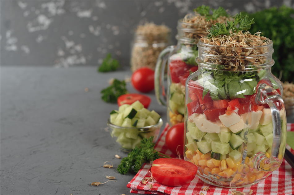 Ensaladas en tarro de cristal, la nueva tendencia saludable - Blog del DiR