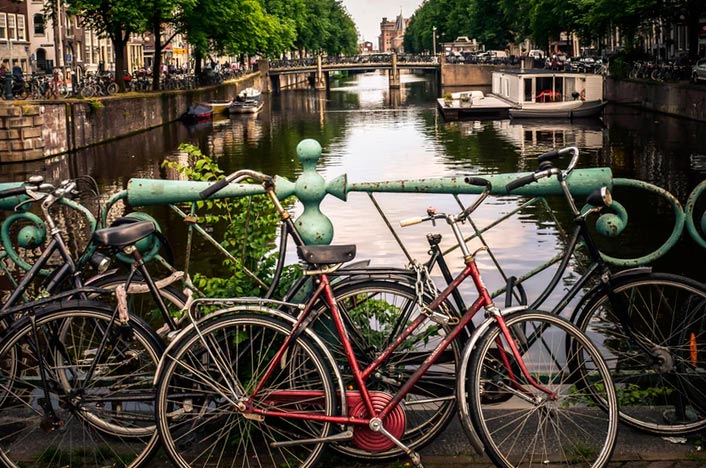 Bicicletas en Ámsterdam