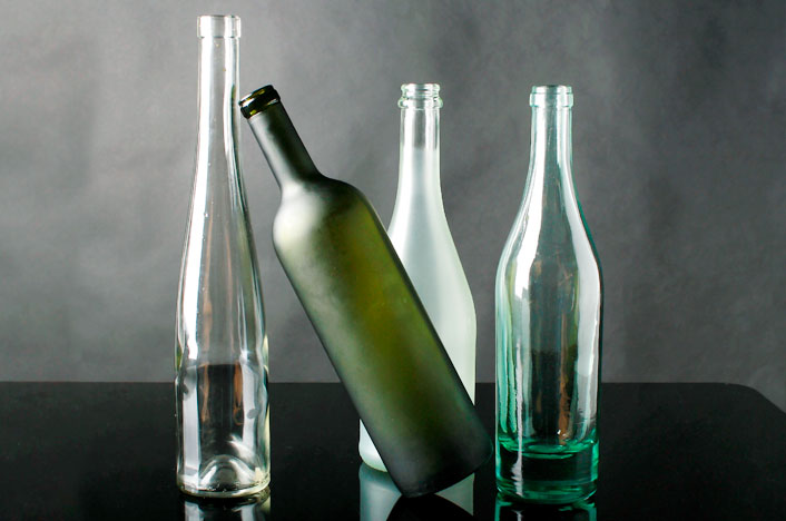 Botellas de vidrio