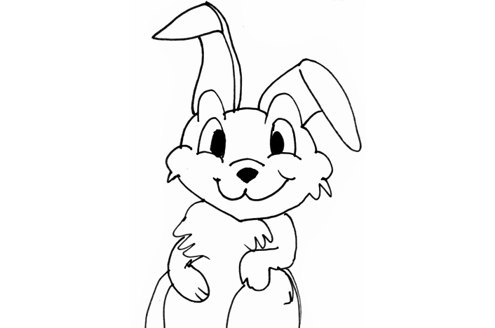 dibujo de conejo para colorear